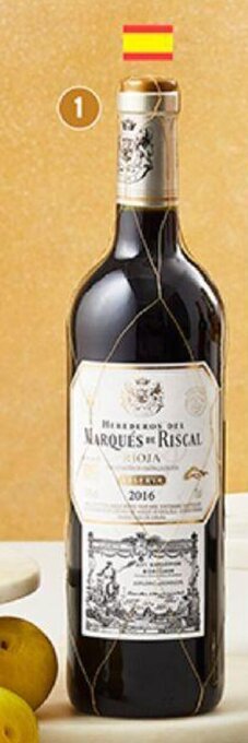 Plaza Vea Vino Marqués de Riscal Reserva bt x 750ml oferta