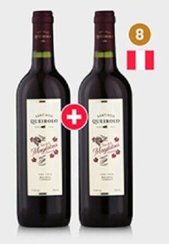 Plaza Vea VIno Santiago Queirolo Borgoña / Magdalena pk x 2 bt x 750ml oferta