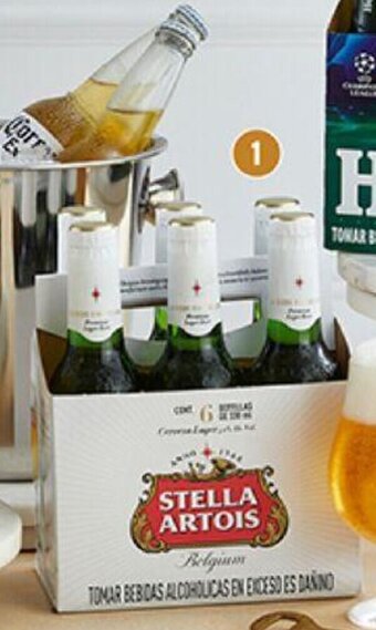Plaza Vea Cerveza Stella Artois pk x 6 bt x 330ml oferta