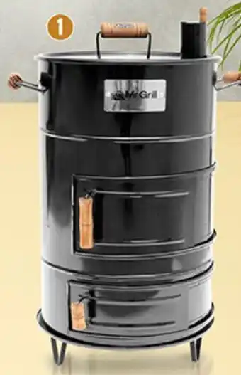 Plaza Vea Mr Grill Cilindro Ahumador con Funda oferta