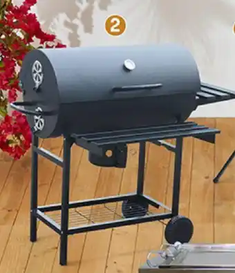 Plaza Vea Parilla a Carbón Basic Living Medio Barril Bandejas oferta