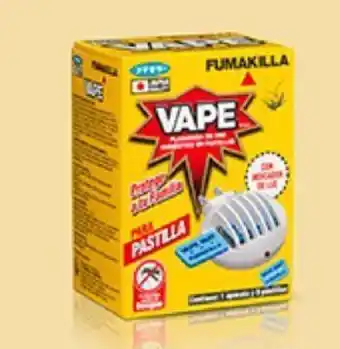 Insecticida Elétrico Vape Inalámbrico Aparato + 5 Pastillas