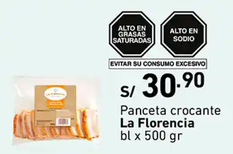 Plaza Vea Panceta Crocante La Florencia bl x 500g oferta
