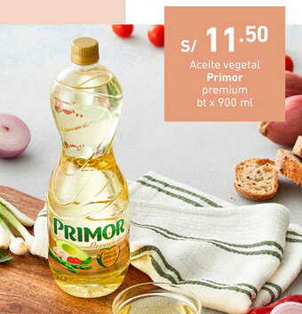 Plaza Vea Aceite Vegetal Primor Premium bt x 900ml oferta