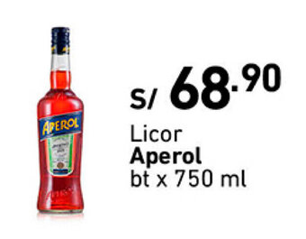 Plaza Vea Licor Aperol bt x 750ml oferta