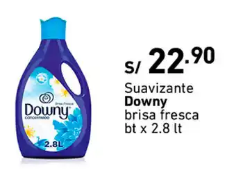 Plaza Vea Suavizante Downy brisa fresca bt x 2.8lt oferta