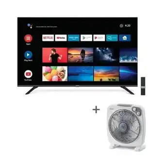 Hiraoka Televisor miray led 4k uhd smart 50" mk50-t1002bt + ventilador circulador miray 12" vmc-850b oferta