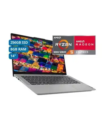 Tiendas EFE Notebook lenovo ideapad 5 fhd 14' amd ryzen 5 5500u 8 gb 256gb ssd oferta