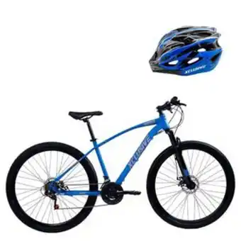 Tai Loy Bicicleta acero aro 29 ag disco mecanico + casco azul l oferta