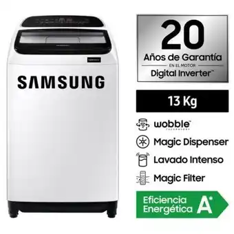 Hiraoka Lavadora samsung wa13t5260bw/pe 13kg oferta