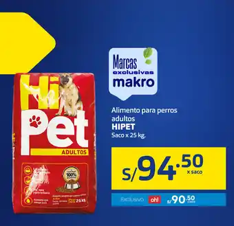 Plaza Vea Alimento para Perros Adultos Hi Pet saco x 25kg oferta