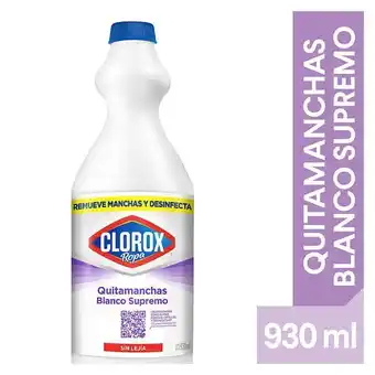 Tottus Quitamanchas clorox blanco supremo 930 ml oferta