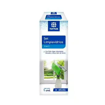 Tottus Set limpiavidrios con rociador tottus - unidad oferta