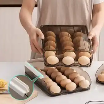 Linio Bandeja organizador porta huevos 2 nivel... oferta