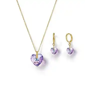 Ésika Estuche collar + aretes heart in bloom oferta