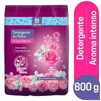 Tottus Detergente polvo aroma collection 800 gr - bolsa 800 gr oferta
