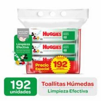Metro Tripack toallitas húmedas huggies limpieza efectiva 48un oferta