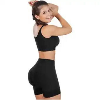 Linio 2 en 1 faja reductora short cinturilla a... oferta
