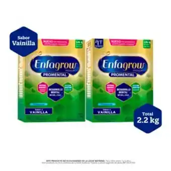 InkaFarma Pack enfagrow premium promental preescolar niños 3 a 5 años sabor vainilla 1.1 kg 2 unidades oferta
