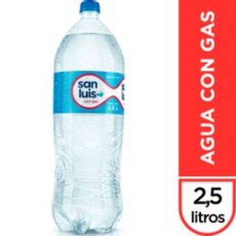 Metro Agua de mesa con gas san luis botella 2.5l oferta
