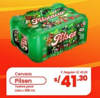 Vega Cerveza Pilsen Twelve Pack lata x 355ml oferta