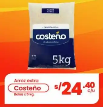 Arroz Extra Costeño bolsa x 5kg
