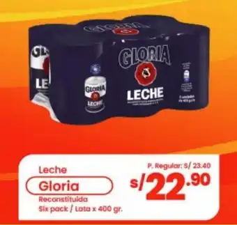 Vega Leche Gloria Six Pack lata x 400g oferta