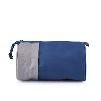 Tottus Cartuchera color duo gris azul oferta