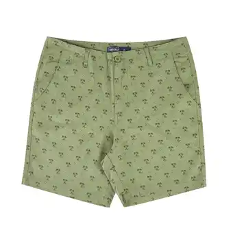 Tottus Short drill full print hombre 32 verde oferta