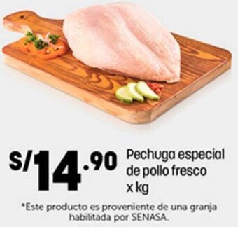 Plaza Vea Pechuga Especial de Pollo Fresco oferta