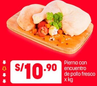 Plaza Vea Pierna con Encuentro de Pollo Fresco oferta