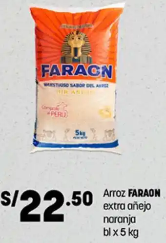 Plaza Vea Arroz Faraon Extra Añejo Naranja 5kg oferta