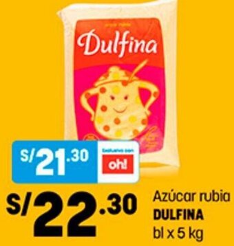 Plaza Vea Azúcar Rubia Dulfina 5kg oferta