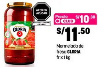 Plaza Vea Mermelada de Fresa Gloria 1kg oferta