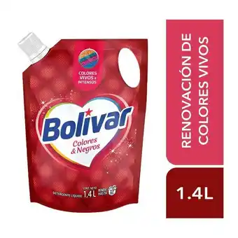 Tottus Detergente líquido bolívar colores & negro 1.4 lt oferta