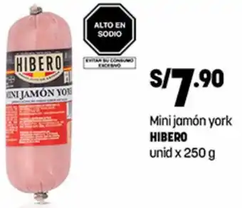 Plaza Vea Mini Jamón York Hibero 250g oferta