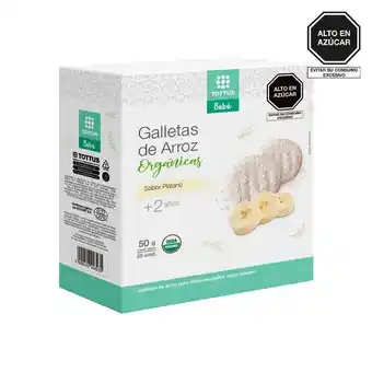 Tottus Galletas platano tottus kids 50 gr - envase 50 gr oferta