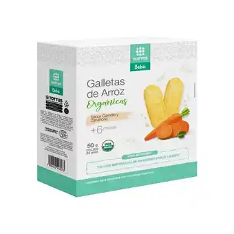 Tottus Galletas de bebé camote y zanahoria 50g - unidad oferta