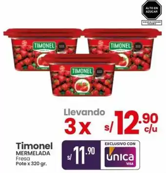 Vega Timonel Mermelada Fresa 3x320g oferta