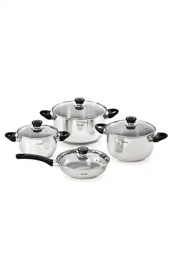 Tiendas EFE Juego de ollas record inoxset acero inoxidable 8 pz oferta
