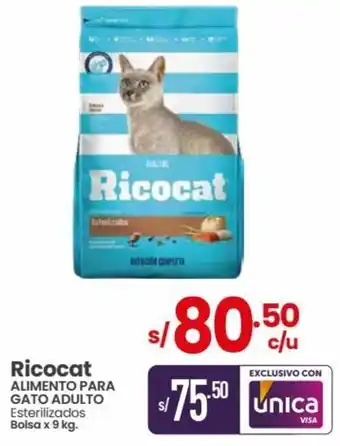 Vega Ricocat Alimento para Gato Adulto 9kg oferta