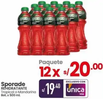 Vega Sporade Rehidratante 12x500ml oferta