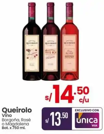 Vega Queirolo Vino 750ml oferta