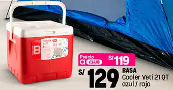 Plaza Vea Basa Cooler Yetí 21 QT Azul/Rojo oferta
