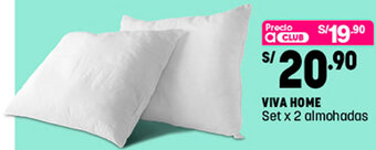 Plaza Vea Viva Home Set x 2 Almohadas oferta