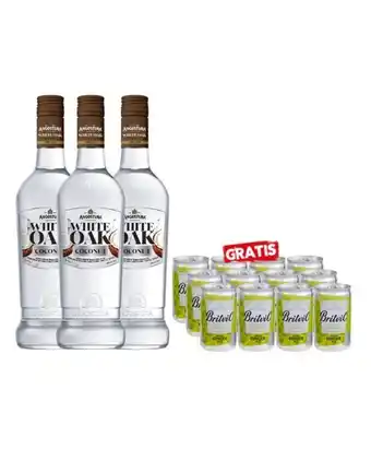 Sumon Licores Ron angostura white oak coco 750ml x3+britvic ginger ale 150 ml x 12 und oferta