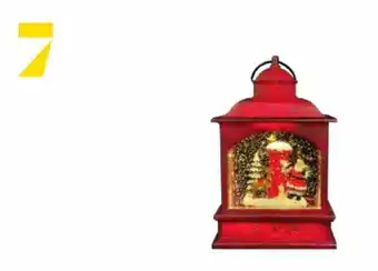 Farol Navideño Rojo 13.2 x 8 x 20cm