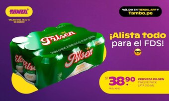 Cerveza Pilsen Twelve Pack lata x 355ml