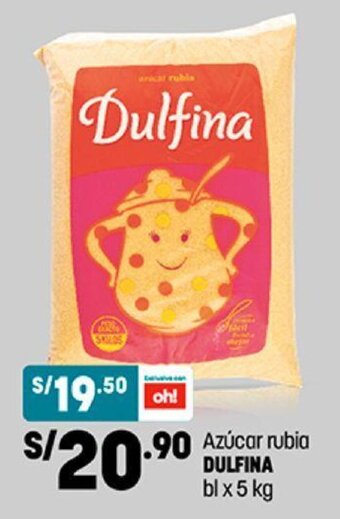 Plaza Vea Azúcar Rubia Dulfina bl x 5kg oferta