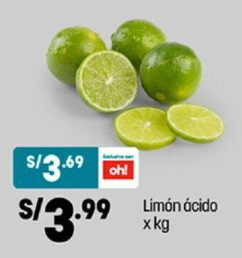 Plaza Vea Limón Ácido x kg oferta